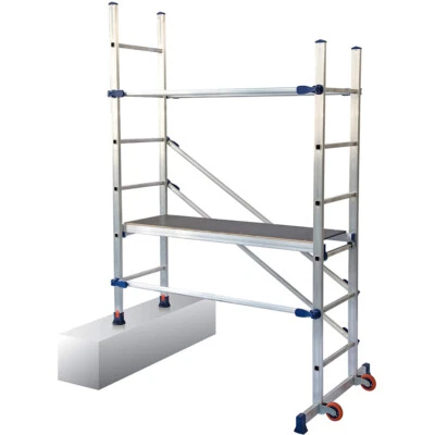 TRABATTELLO ALLUMINIO PIEGHEVOLE 1,89x1,46mt ZOPPO IMPALCATURA P6 FACAL - Immagine 1 di 4