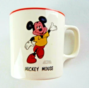 Taza/taza Mickey Mouse Walt Disney Productions difícil de encontrar usada - Imagen 1 de 7