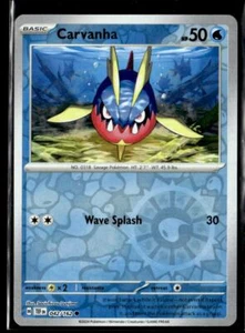 Pokemon SV05: Temporal Forces Carvanha 042/162 Reverse Holo SJ - Picture 1 of 2