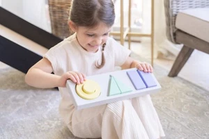 Educational Puzzle for Toddlers – Wooden Shape Sorter & Color Puzzle Toy for - Picture 1 of 14