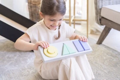 Educational Puzzle for Toddlers – Wooden Shape Sorter & Color Puzzle Toy for - Image 1 of 4