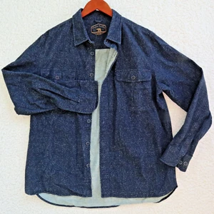 Camisa cálida Freedom Foundry gamuza jaspeada franela para hombre talla XL abotonada - Imagen 1 de 8