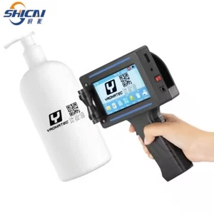 Portable handheld inkjet printer prints labels, stickers, logos, expiration date - Picture 1 of 6