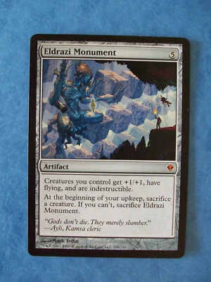 MTG Magic the Gathering ELDRAZI MONUMENT ZENDIKAR LP (a) ACTUAL PICTURES - Image 1 of 2