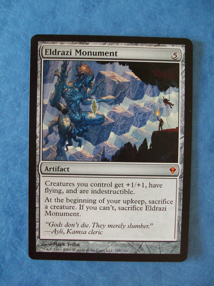 MTG Magic the Gathering ELDRAZI MONUMENT ZENDIKAR LP (a) ACTUAL PICTURES - Image 1 of 2