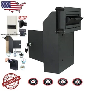 Buzón de acero resistente para todo tipo de clima - Caja de puerta segura para llaves y letras - Imagen 1 de 11