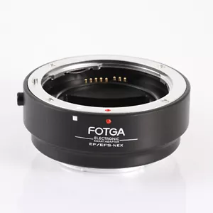 FOTGA Electronic AF Adapter Ring Canon EOS EF EF-S lens to Sony NEX E Full frame - Picture 1 of 5