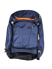 eBags Pro Slim Travel Laptop Backpack Graphite Blue w/ Orange Interior Clean