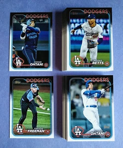 2024 Topps ~ L. A. DODGERS Complete 61 Card Team Set w/Update, All-Stars, SMLB - Picture 1 of 23