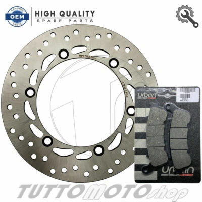 KIT DISCO FRENO ANTERIORE + PASTIGLIE BRAKING HONDA SH 300 i ABS 2012 2013 2014 - Immagine 1 di 4