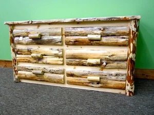 Log Dresser~6 Drawer~Northern Rustic Pine | Dovetail | Amish Made| Free Shipping - Picture 1 of 4