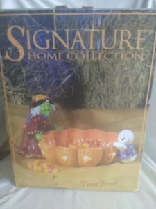 Vintage Signature Home Collection Witch & Ghost Treat Bowl Neu im Karton - Bild 1 von 8