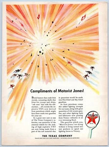 1943 Texaco The Texas Company WW2 Color Trimmed Original Magazine Print Ad - Picture 1 of 1