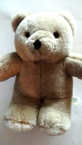 LUCKY PLUSH TOYS Tan Soft Teddy Plush 10" Stuffed Animal GUC - Picture 1 of 5