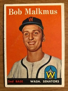 1958 Topps Bob Malkmus Washington Senators #356 - Picture 1 of 2