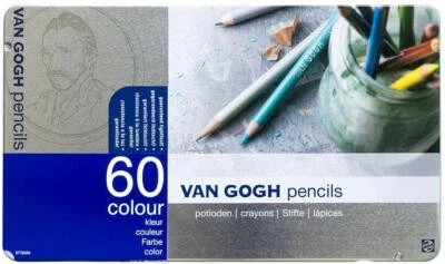 VAN GOGH ROYAL TALENS Color Pencils Complete 60 Colors Set JAPAN INPORT NEW F/S - Image 1 of 4
