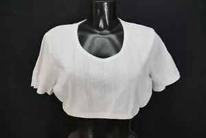 Gr.46 Dirndlbluse weiß Bluse für Dirndl Hammerschmid mit Stretch Muster B10790 - Bild 1 von 4