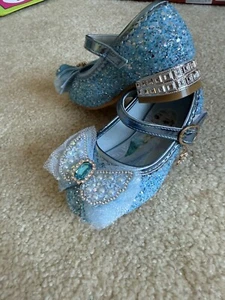 Disney Girl'S Shoes Frozen Elsa Princess Soft Sole Shoes Summer 24in, 16 Cm - Picture 1 of 4