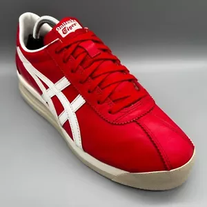 Onitsuka Tiger Corsair EX 1183A561-601 Mens Uk 9.5 Red White Casuals Terraces - Picture 1 of 9