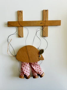 Handgefertigte Maus Marionette - Bild 1 von 2