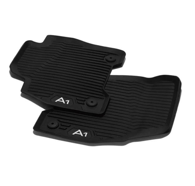 New Genuine Audi A1 2019+ Front rubber mats 82C061501041 (RHD) - Image 1 of 1