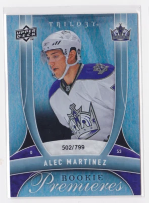 2009-10 UPPER DECK TRILOGY ROOKIE PREMIERES /799 ALEC MARTINEZ #137 L.A KINGS - Image 1 of 2