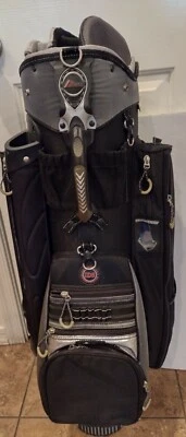 Datrek Black IDS (Individual Divider System) 14 Divider Cart Golf Bag - Image 1 of 4
