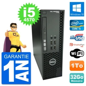 PC Dell Precision T1700 SFF Intel i5-4570 RAM 32Go Scheibe 1To Windows 10 Wifi - Bild 1 von 13