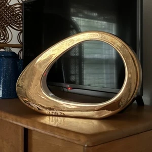 Signed JARU, Abstract Table Sculpture w 18K finish. Excellent Condition VINTAGE - Picture 1 of 16