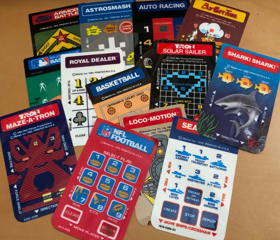 Original Overlays for Mattel Electronics Intellivision games - Image 1 of 1