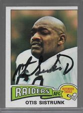 1975 Topps Otis Sistrunk #471 Oakland Raiders Signed Autographed Card
