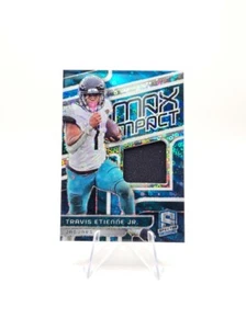 Travis Etienne Jr. 2024 Panini Spectra Max Impact Patch Blue Neon SP /60 #MI-TEJ - Picture 1 of 2