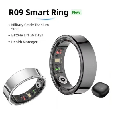 Smart Ring Blutsauerstoff Herzfrequenz Schlafmonitor KörpertemperaturWasserdicht - Bild 1 von 4