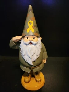 Military Yellow Ribbon Bring Them Home 10" Gnome - Picture 1 of 8