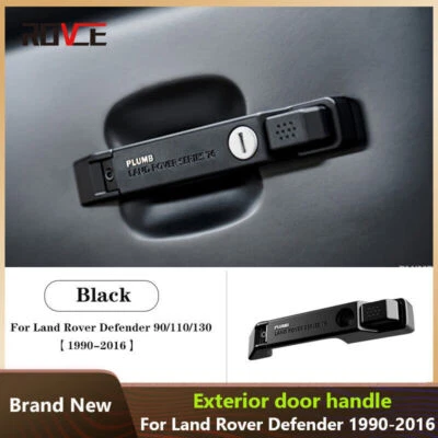  Cubierta de manija de puerta exterior de plomada para Land Rover Defender 90 110 130 1990-2016 Foto 1 de 4