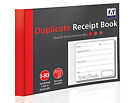 80 Page Duplicate Receipt Book Numbered Pages 2 Sheets Carbon Paper Office Work