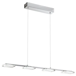 Led Chandelier 18W Chromed Satin Diffusers Modern Coll. GL1280 - Picture 1 of 1