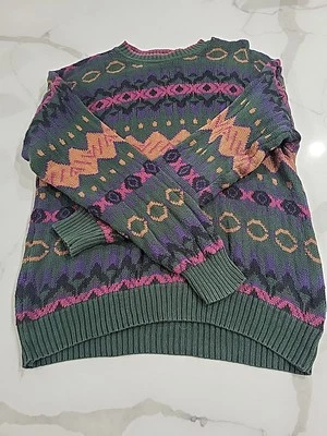 Sudadera De Colección Bugle Boy Multicolor Tejida Manga Larga Unisex Talla Adulto XL Foto 1 de 4