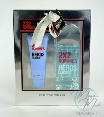 Nuevo 2X2 Hommes Heros Clásico Hombre Colonia Set de Regalo Después del Afeitado Navidad Foto 1 de 4