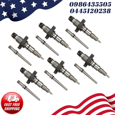 6Pcs OEM Bosch 0445120238 Fuel Injectors for 2004-2009 Dodge Ram 2500 3500 5.9L - Изображение 1 из 4