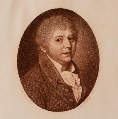Johann Bolt Friedrich Himmel Komponist Porträt Kupferstich unsigniert 1803 - Bild 1 von 3