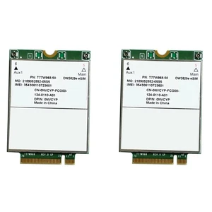2X T77W968.50 DW5829e-ESIM M.2 4G Modem Module Cat9 450Mbps TDD-LTE 4G5542 - Picture 1 of 6