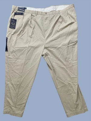 NWT Polo Ralph Lauren Pants Mens Big 58B-32 Andrew Chino Classic Khaki Pleated - Image 1 of 4