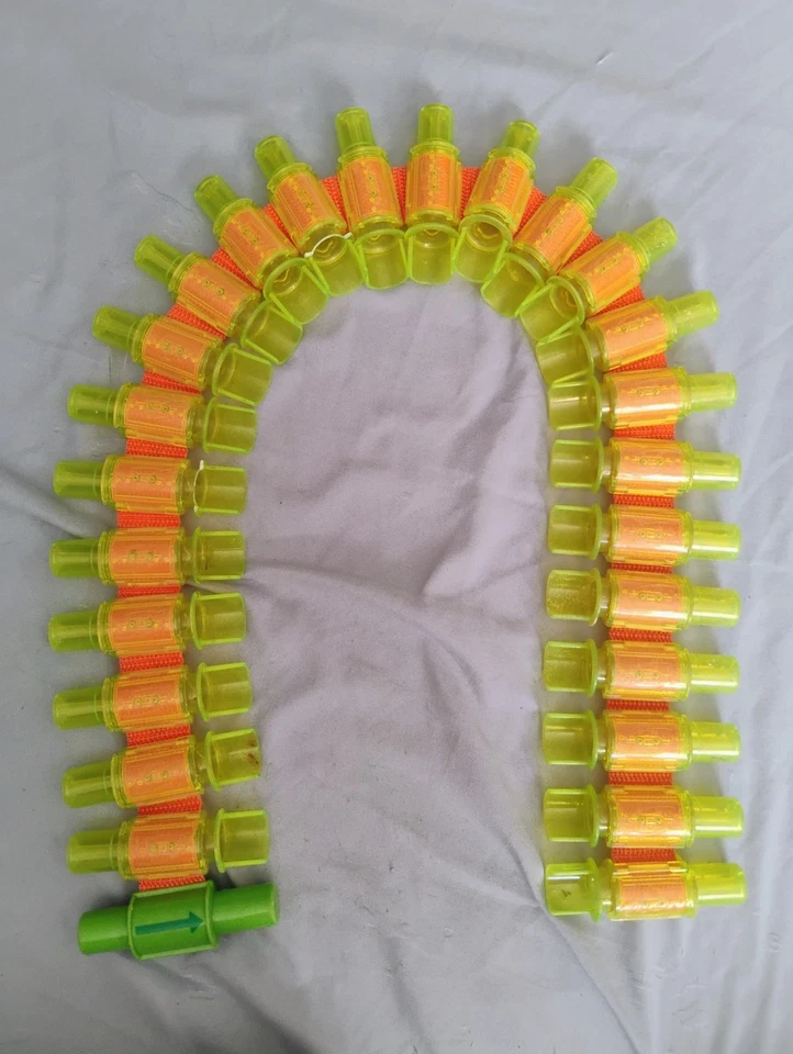 Nerf Vulcan EBF-25 Clear Sonic Green Ammo Belt  - Image 1 of 1
