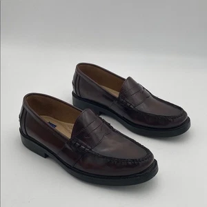 Nunn Bush Burgunderrot Leder Penny Halbschuhe Herren 10M Freizeit Event Büro Opa - Bild 1 von 24