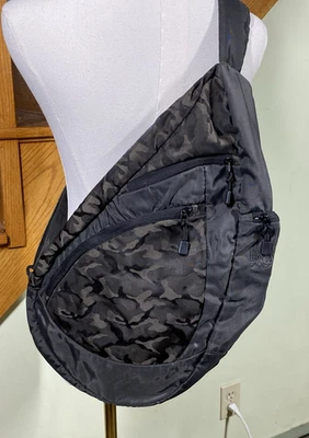 Ameribag Army Green Nylon Healthy Backpack Sling Shoulder Bag Purse Unisex - Image 1 of 4