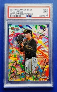 2024 Bowman's Best 🏴‍☠️ PSA-9  Paul Skenes  Rookie * Showpieces #BS2 🌟 Pirates - Picture 1 of 4