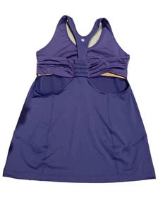 Lululemon Purple Active Yoga Run Singlet Top w/ Built In Bra Size 12 US / 16 AUS - Picture 1 of 5
