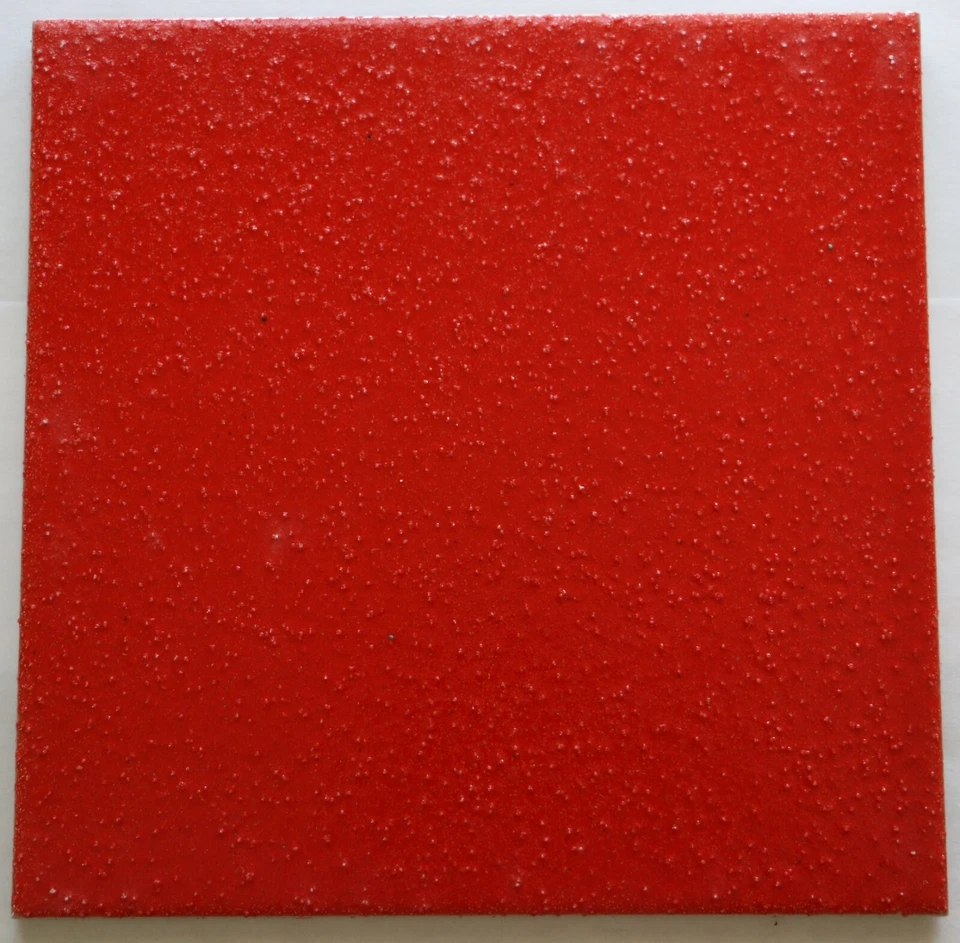 Azulejo rojo cereza texturizado antideslizante 7 7/8" x 7 7/8" cerámica resistente a la pared C#286 1 pieza Foto 1 de 1