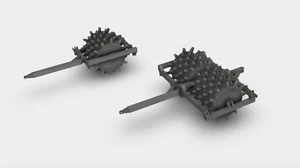 Sheepsfoot Roller Schaffußwalze WW2 Bausatz 3D Druck 1:87 - 1:35 - Picture 1 of 8